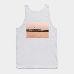 Peggy's Cove lighthouse at sunset Tank Top